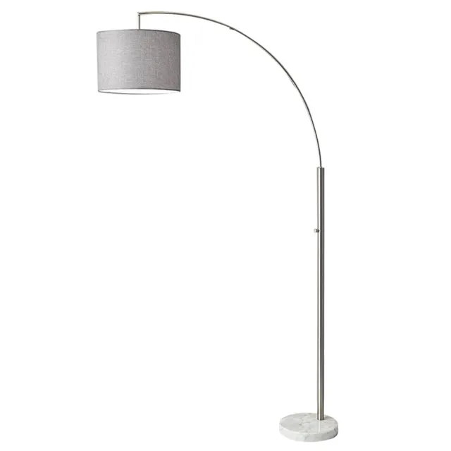 Nordic Light Luxus einfaches Design Satin Steel Stoff moderne Stehlampe für Arbeits zimmer Nachttisch Lese dekoration