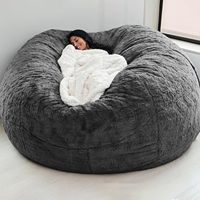 Housse de canapé géante en forme de pouf 6F pour salon, housse de canapé extensible et pliable