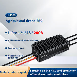 Contrôleur électronique de vitesse moteur haute puissance UH200 12-24S 200A ESC 1050us-1940us, compatible RS-485 IPX4 pour drones de transport de charges lourdes - Product Image 2