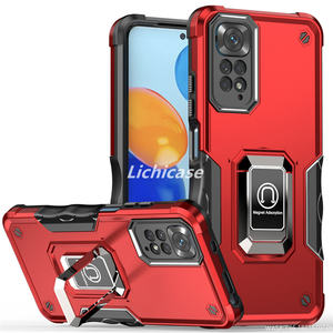 Lichicase, funda trasera de soporte de Metal oculto multicolor para <span class=keywords><strong>Xiaomi</strong></span> Redmi 10, funda de bolsa de aire anticaída - Product Image 3