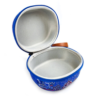 Étui de rangement pour thé de voyage de style chinois personnalisé, ensemble de tasses à thé Kung Fu pour l'extérieur, mini sac à thé portable en EVA noir