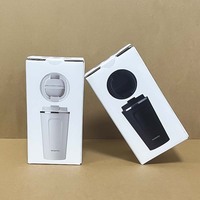Vente en gros boîte en papier pour boissons imprimée avec logo personnalisé paquet de bouteille d'eau tasse recyclée boîtes d'emballage pour bouteille d'eau gobelet