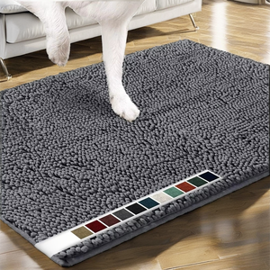 Alfombras de Baño Modernas de Lujo Antideslizantes, Alfombra Peluda con Respaldo de Látex, Absorbente de Agua, Transpirable, de Fibra para Perros - Product Image 2