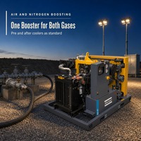 Compresseur d'air haute pression Atlas Copco B4-41 1000 Psi 1350 Cfm diesel monté sur châssis pour le forage de puits d'eau