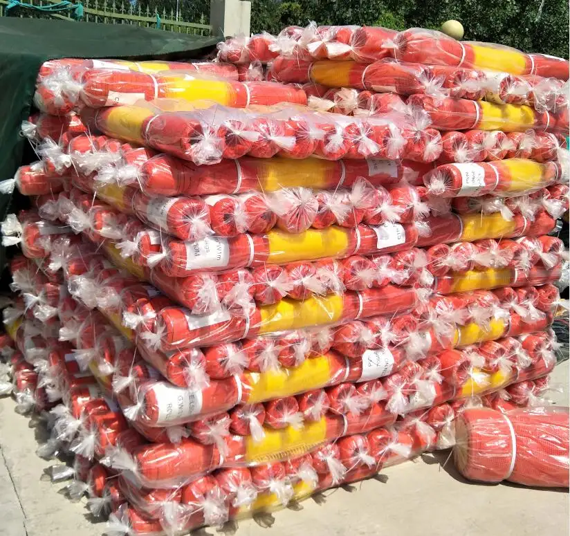 China manufacturer supply Yellow and Orange Mesh Barrier Netting