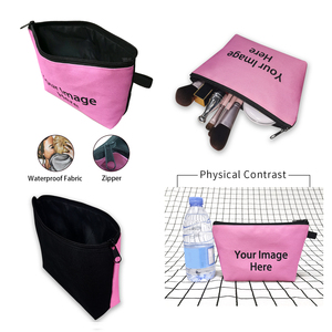 Borsa da donna donna per il trucco con Hijab per il viso in poliestere Organizer cosmetico con chiusura a cerniera alla moda borsa da donna - Product Image 4