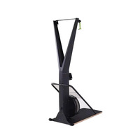Noir intérieur musculation maison Fitness équipement de gymnastique aérobie résistance au vent Ski Erg Machine avec moniteur d'affichage LED