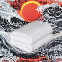 Rembourrage de style croisé uni, 100% microfibre polyester, non-tissé aiguilleté, isolant thermique, 200 g/m²