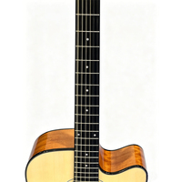 Surpass Music Classic 12 Strings Gloss Wooden Guitar Fine Workmanship Spruce Sapele Acoustic Electric Folk Instrument