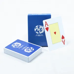 印刷沙特阿拉伯塑料扑克牌定制细砂100% 塑料pvc镀金成人扑克牌