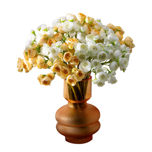 Ramo de Mini Rosas Artificiales Hechas a Mano, Flores de Seda Atadas a Mano para Centros de Mesa de Boda, Decoración para el Hogar, Hoteles y Fiestas - Product Image 2