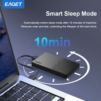EAGET E60-1 OEM Case per Disco Rigido SATA 2.5 USB 3.0 5Gbps in Plastica ABS con Logo Personalizzato, Supporta Unità SATA per Computer Desktop e SSD