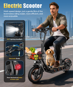 Entrepôt américain, scooter électrique à suspension avant de 14 pouces, <span class=keywords><strong>stock</strong></span> américain, 36V 10ah, vente en gros d'usine, le moins cher, pliable, portable pour adultes - Product Image 6