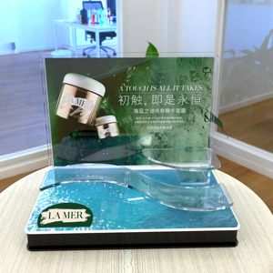 Acrylic Cosmetic <b>Display</b> <b>Stand</b>, Movable Countertop Makeup Organizer for Live Stream & Retail - Product Image 3