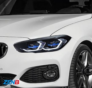 Fari a LED Bicolore con Occhi d'Angelo Stile M4 per <span class=keywords><strong>BMW</strong></span> <span class=keywords><strong>Serie</strong></span> 1 F20 2015-2018, Modifica Gruppo Ottico, Guida a Destra - Product Image 4