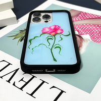 Étui de téléphone en tissu + acrylique + TPU pour iphone 16promax/Iphone 16pro/16/16plus /15promax/15plus/14/13/12 coque de protection colorée