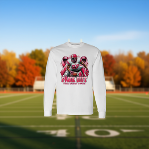 T-shirt à manches longues rose pour garçons, sensibilisation au cancer du sein - Product Image 3