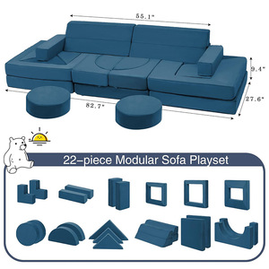 Customized Sponge Folding <b>Kids</b> Climbing Play <b>Sofa</b> Cushions High Density EVA Interlocking Mattress For Home Use Unisex 2 To 4 - Product Image 4