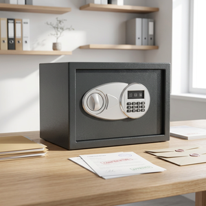 Caja de Seguridad Pequeña para el Hogar, Caja Fuerte de Acero de Alta Calidad con Cerradura Digital Electrónica, Caja para Dinero - Product Image 3