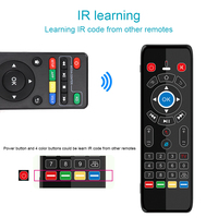 Layar Sentuh T16 Plus Air Mouse Gyro Voice 2.4GHz Nirkabel IR Learning Remote Control Keyboard Mini dengan Lampu Latar