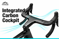 Sepeda Balap Minice R9270 Di2 24-Speed Rem Cakram Hidrolik Elektronik Roda Karbon Fiber Brisk390 700x28C Ringan Tanpa Roda Belakang