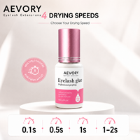 Colle adhésive pour extensions de cils Aevory Private Label Factory, séchage rapide 0,1s, longue tenue, adhérence forte.