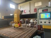 Machine de découpe à pont 3 axes ZEUS 15kW, longueur max. 3200mm, contrôlée par PLC, pour pierre, granit, marbre, carrelage, avec moteur, roulement et boîte de vitesses