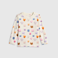 T-shirt à manches longues en jersey 100% coton biologique pour enfants, t-shirts pour garçons, t-shirt à manches longues personnalisé pour enfants, vêtements pour enfants