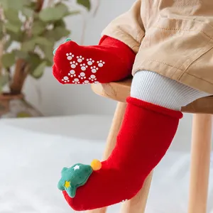Лучший подарок, зимние детские носки с 3D рисунком животных, подарочный набор, милые рождественские носки-трубки для мальчиков, детские гольфы с 3D рисунком