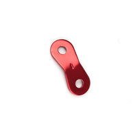 Boucle de réglage de corde de tente en aluminium courbée pour l'extérieur, accessoire de tente de camping, équipement de bobinage de fil, pour l'extérieur