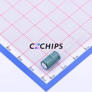 Condensador Electrolítico de Aluminio de Montaje Pasante EGF227M1CE11RR, Componente de Montaje Pasante THT, D6.3xL11mm 220uF 20% 16V 2.5mm - Product Image 2