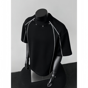 <span class=keywords><strong>T</strong></span>-<span class=keywords><strong>shirt</strong></span> à manches courtes 100 % coton, coupe américaine, style streetwear décontracté, épaules dénudées, raglan, coloré, à volants, motif personnalisé - Product Image 1