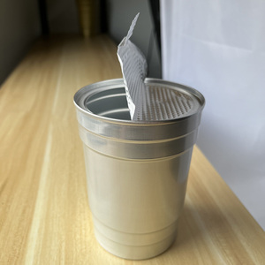 Venta al por mayor, Bar, cafeterías, vajilla, accesorios desechables, reciclables, grado alimenticio, sin BPA, taza de aluminio de 10 Oz - Product Image 5