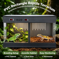 Thermostat numérique pour terrarium de reptiles, ignifuge, sans formaldéhyde, habitat pour lézards et perroquets