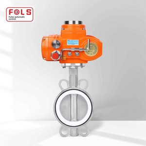 Válvula de Mariposa Eléctrica Antideflagrante de Acero Inoxidable con Revestimiento de PTFE, Estructura de Tipo Directo, Ecológica, Suministro de Fábrica - Product Image 2