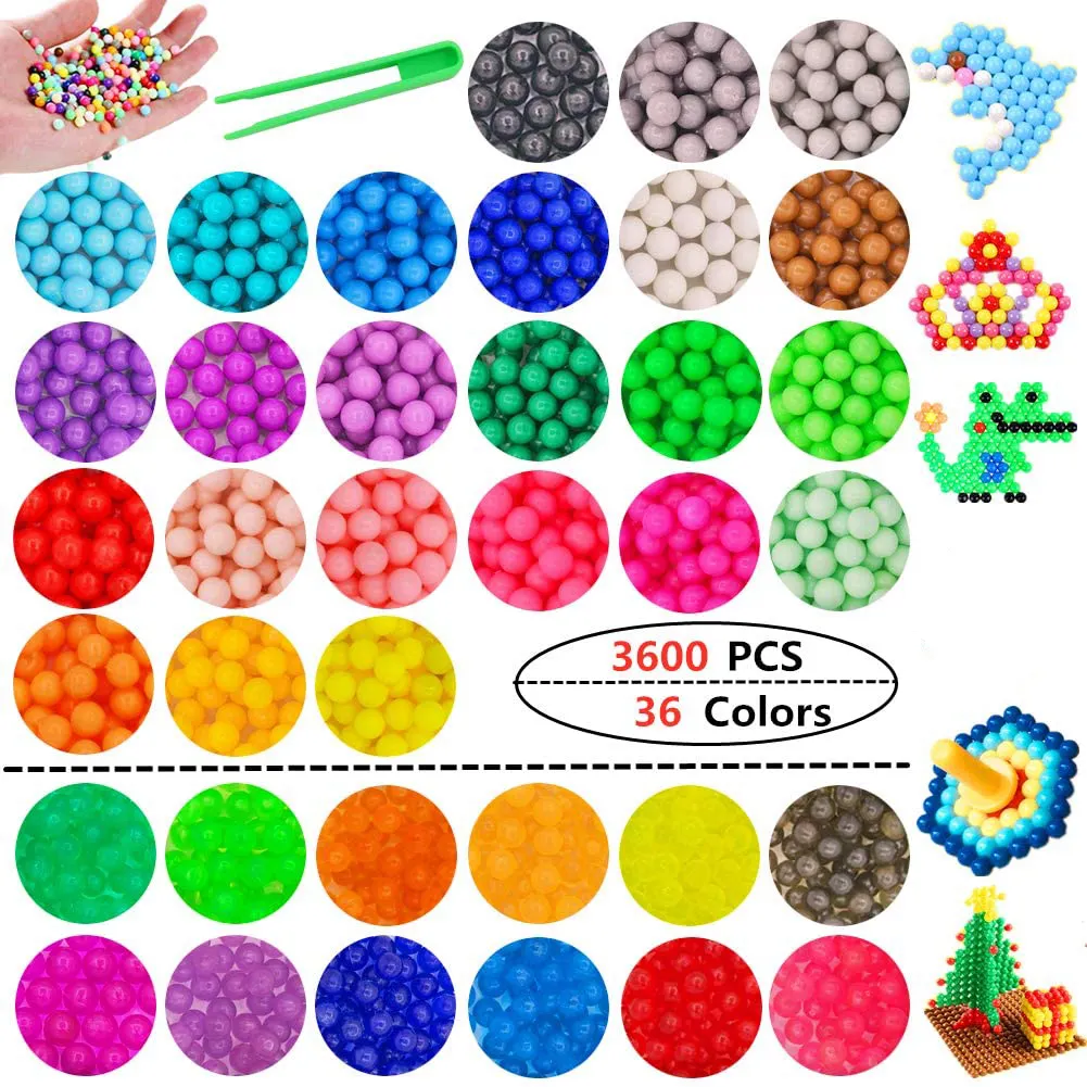 Fuse Water Beads Toys For Children Kids Replenish Creative Molds Handmade Girl Gift Educational Refill Spray Beads DIY Craft Toy