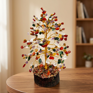300 Piezas de Gemas Talladas en Ágata con Diseño de Árbol del Amor, Multi-Chips, Doble Hilo, Grabadas, Coleccionables - Product Image 2