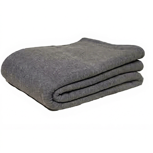 Virgin 100% Polyester Medium Thermal <b>Knitted</b> Fleece Blankets 150x200 cm Grey 250-1000 GSM Bulk Low Price Solid Winter Home by hi - Product Image 1