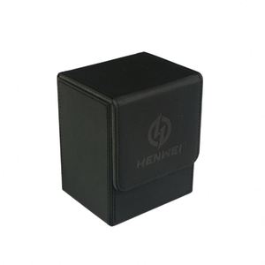 Boîte de rangement compacte et portable en cuir PU pour cartes de jeu, modèle FX Single Door Small Diamond, pour cartes à collectionner - Product Image 4