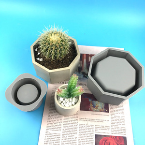 Juego de moldes de silicona para macetas de flores de 16.3cm, 9.2cm y 10cm para cemento, yeso y manualidades - Product Image 4