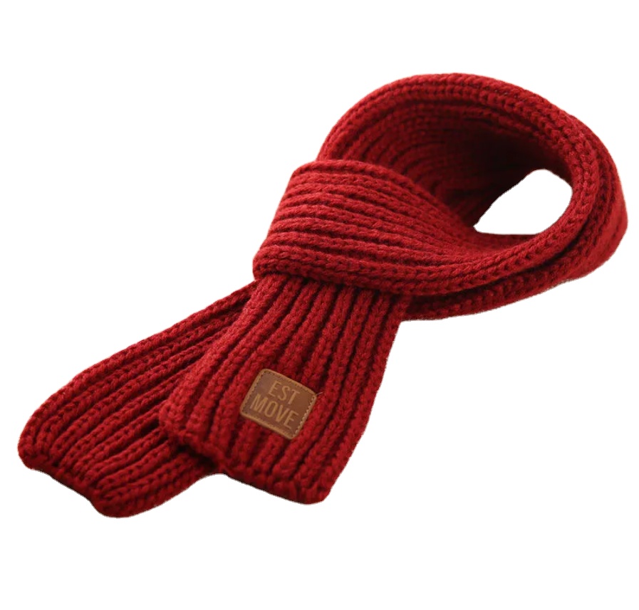 Детский зимний шерстяной шарф