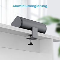 Prise multiple 4 voies en alliage d'aluminium avec interrupteur Total 35W Station de charge rapide Prise de bureau à pince