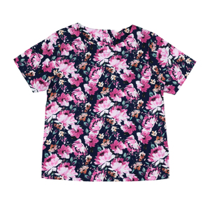 เสื้อยืดลำลองผู้หญิงลายพิมพ์นามธรรมทันสมัยสำหรับฤดูร้อน ผลิตจากผ้าฝ้ายผสมอีลาสเทน 190 กรัม เนื้อผ้าเจอร์ซีย์เดี่ยว เงางามแบบซาตินอย่างละมุน - Product Image 1