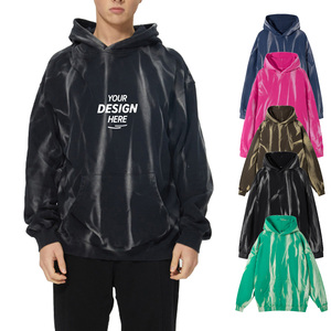 YSW013 Sudadera de Felpa Francesa Personalizada al por Mayor, 100% Algodón, 420 g/m², Gruesa, Lavada Vintage, Ecológica, Tie-Dye de Primavera, Talla Grande para Hombre - Product Image 1