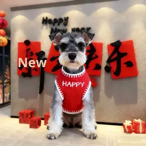 Nuevo Suéter de Punto con Hilo Plateado y Terciopelo Ártico para Perros Pequeños y Medianos, Ideal para Invierno y Año Nuevo, para Razas como Schnauzer, Bichón y Maltese - Product Image 3