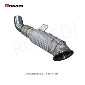 4.5" SS Turbo Stainless Steel Downpipe for BMW B58 M240i 340i 440i 540i 2016~2019 3.0T B58 Downpipe - Product Image 3