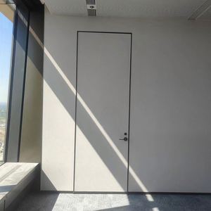 Portes intérieures en bois au design minimaliste moderne personnalisées pour la chambre à coucher, la salle de bain, les meubles, personnalisation de la résistance par le fabricant - Product Image 2