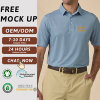 Polo de golf personnalisé OEM haute performance, léger, extensible, imprimé, séchage rapide, col boutonné, protection UPF 50+, haute qualité