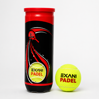 Pelotas de Pádel Presurizadas Duraderas, Diámetro 64.5-65.5mm, Rebote 130-147mm, Tubo de 3 Piezas, Logotipo Personalizado, Pelota de Pádel de Entrenamiento para Club