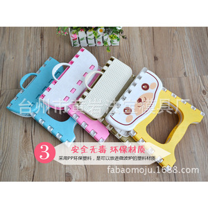 Cartoon Childrens Plastic <b>Stool</b> <b>Portable</b> Foldable With Smooth Rounded Corners For Kids And Elderly Safe Use - Product Image 2